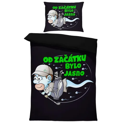 Povlečení Golfová spermie (Rozměr : 1x140/220 + 1x90/70)