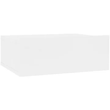 Nástěnný noční stolek bílý 40x30x15 cm dřevotříska (800306)