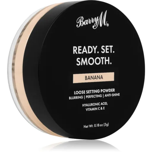 Barry M Ready Set Smooth matující sypký pudr odstín Banana 5 g