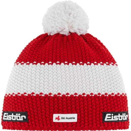 Eisbär STAR POMPON Čepice, červená, velikost UNI