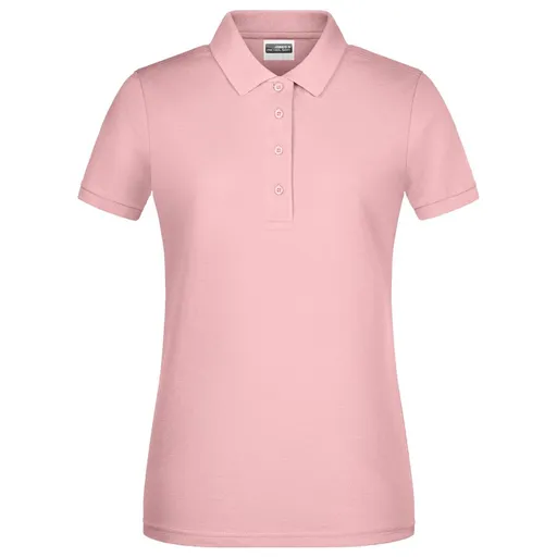 James & Nicholson (Daiber) Dámská polokošile z biobavlny 8009 - Jemně růžová | L