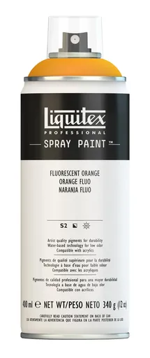 LIQUITEX Barva ve spreji fluorescentní oranžová 400ml Liquitex