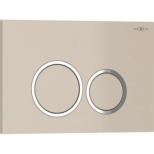 MEXEN Tex 01 splachovací tlačítko, béžový 6101-07