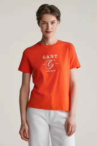 TRIČKO GANT REG GRAPHIC SS T-SHIRT ORANGE RED