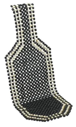 Compass Potah sedadla kuličkový - 127 x 38 cm, černý