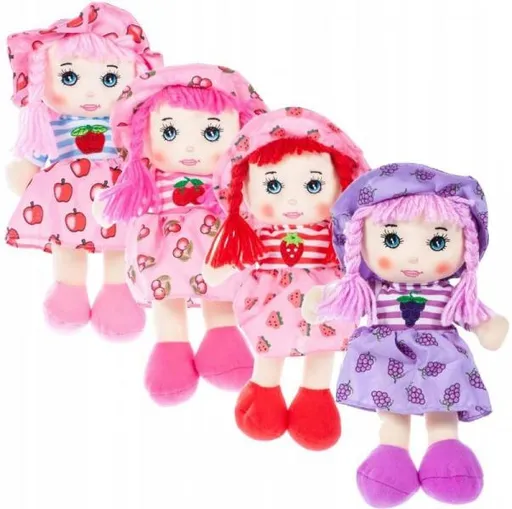 Ovocná hadrová panenka Marysia - třešeň