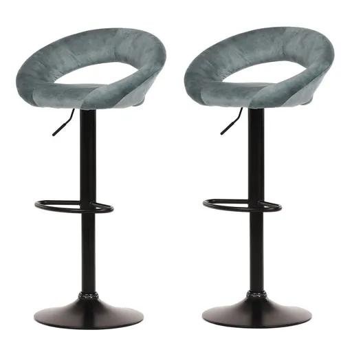 Sada barových židlí AUB-822 BLUE4, 2 ks