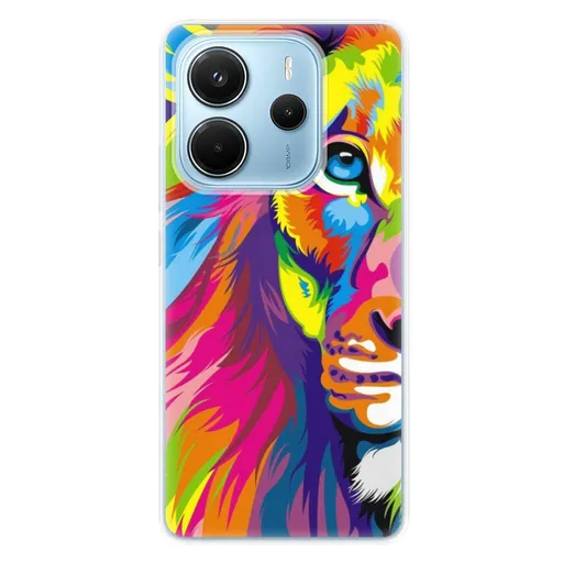 Odolné silikonové pouzdro iSaprio - Rainbow Lion - Xiaomi Redmi Note 14