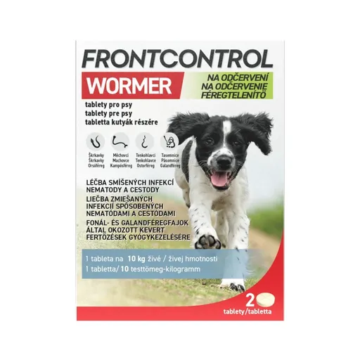 FRONTCONTROL Wormer tablety pro psy 10 kg 2 tablety