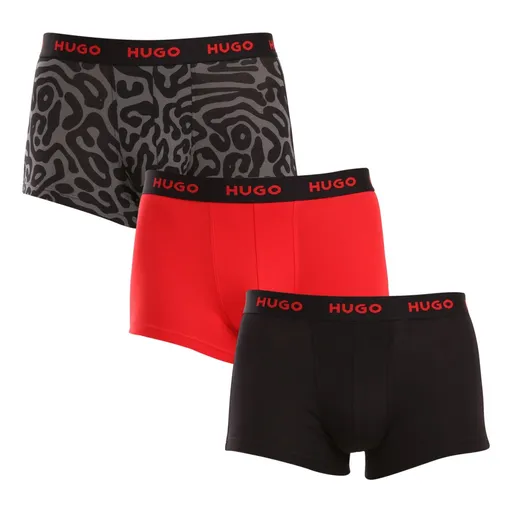 HUGO 3PACK pánské boxerky vícebarevné (50517894 974) L