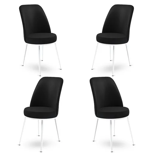 Sada židlí (4 kusy) Dexa - Black, White