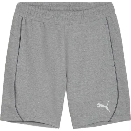 Puma TEAMFINAL CASUALS SHORTS Pánské sportovní kraťasy, šedá, velikost