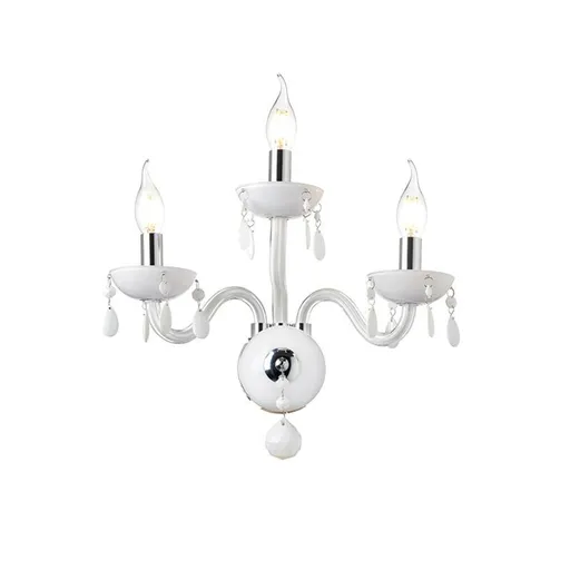 ACA Lighting Crystal nástěnné svítidlo BLK82043WWC