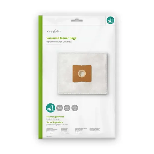 Nedis Univerzální sáčky do vysavače, 10ks + mikrofiltr