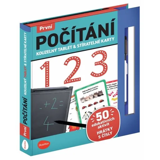 ELLA & MAX PRVNÍ POČÍTÁNÍ Kouzelný tablet & stíratelné karty, mix, velikost