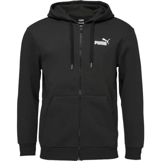 Puma POWER GRAPHIC FULL ZIP HOODIE FL Pánská mikina, černá, velikost