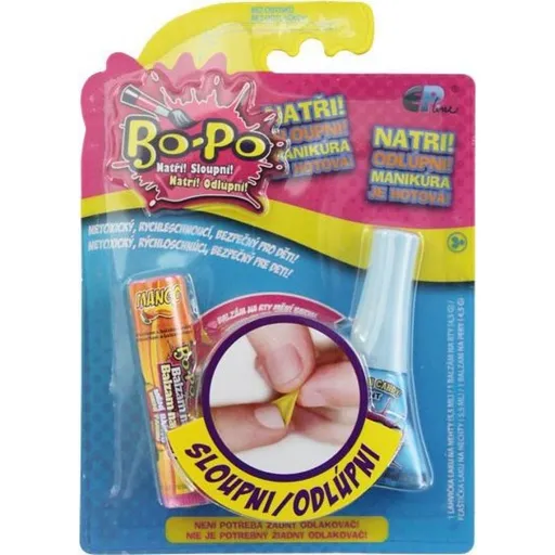 Bo-Po Lak na nehty a balzám Světle modrá a zmrzlina