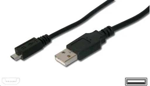 PREMIUMCORD Kabel USB 2.0 A-Micro B propojovací 0, 2m (černý)