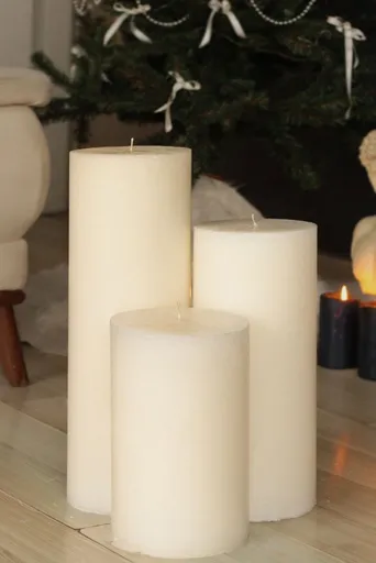 Sada svíček (3 kusy) Dev Sutun - Cream