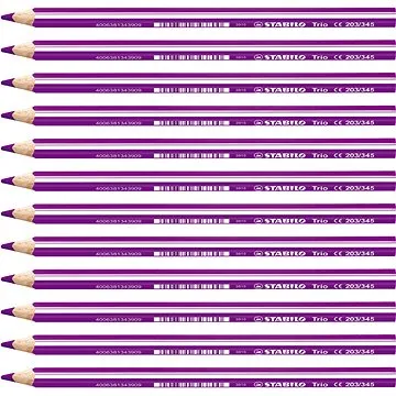 STABILO Trio silná - 12 ks balení - fialovočervená (4006381343916)