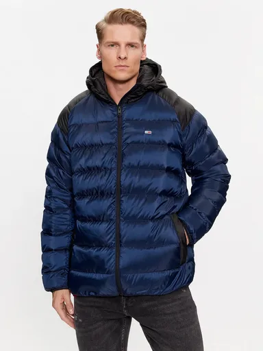 Tommy Jeans pánská tmavě modrá bunda DM0DM17233 XL