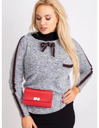 Dámská halenka plus size DIAZ šedá