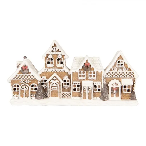 Vánoční dekorace perníkové chaloupky Gingerbread House - 25*6*13 cm 6PR5377
