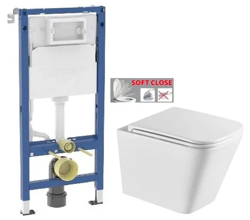 GEBERIT DuofixBasic bez tlačítka + WC INVENA FLORINA WITH SOFT, včetně soft/close sedátka 458.103.00.2 X FL1