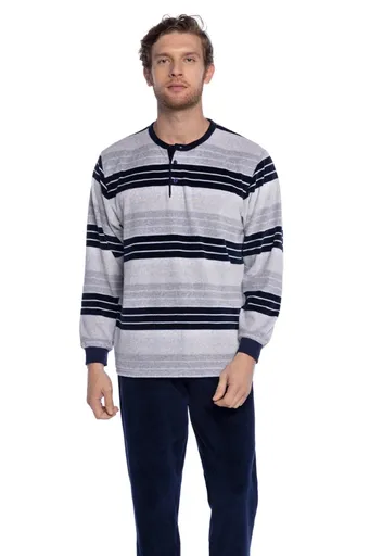 Teplé pánské pyžamo MAXIMO L Šedá