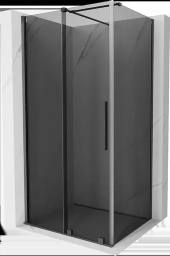 MEXEN/S Velar sprchový kout, posuvné dveře 90 x 100, grafit, grafit kartáčovaná 871-090-100-41-66