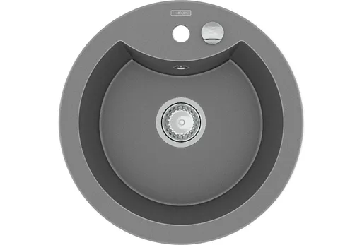MEXEN Diego granitový dřez 1-miska 488x480 mm, šedá 6512481000-71