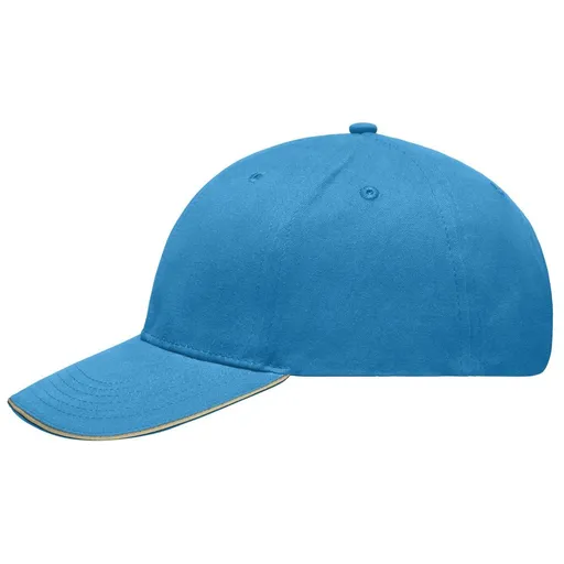 Myrtle Beach (Daiber) Reklamní kšiltovka Sandwich MB6541 - Tyrkysová / béžová | uni