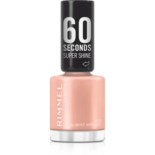 Rimmel 60 Seconds Super Shine lak na nehty odstín 112 Almost Apricot 8 ml