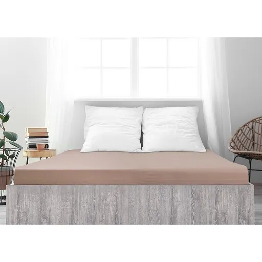 4Home jersey prostěradlo Ideál ořechová, 100 x 200 cm