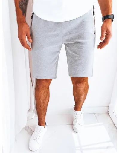 Pánské teplákové šortky WITASA světle šedé