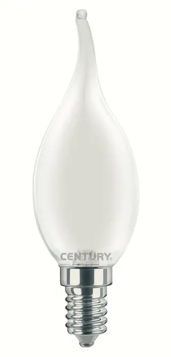 CENTURY LED FILAMENT SVÍČKA PLAMEN SATÉN 4W E14 4000K 470Lm 360d 35x118mm IP20 CEN INSM1C-041440