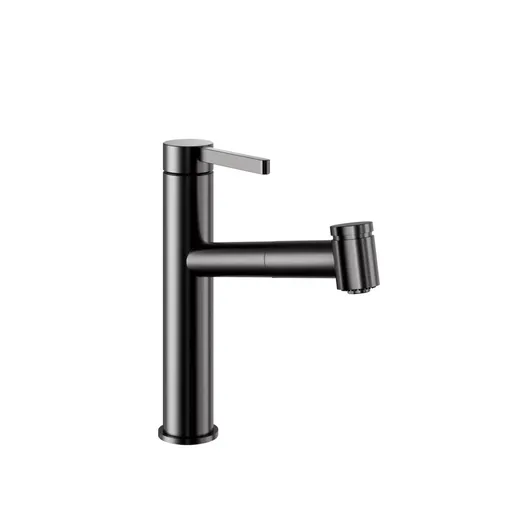 Dřezová baterie KWC Bevo E, 125591, Industrial Black 125591