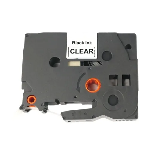 Kompatibilní páska s Brother TZ-M31 / TZe-M31, 12mm x 8m černý tisk / matný průhledný podklad