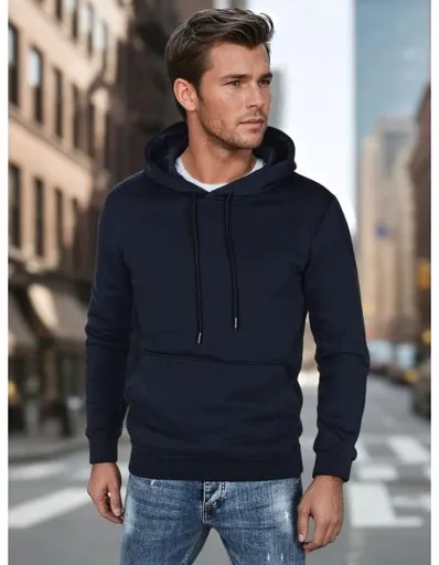 Pánská mikina basic s kapucí granátová