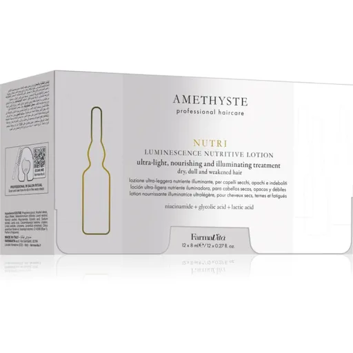 FarmaVita Amethyste Hydrate ampule pro hydrataci a lesk 12x8 ml