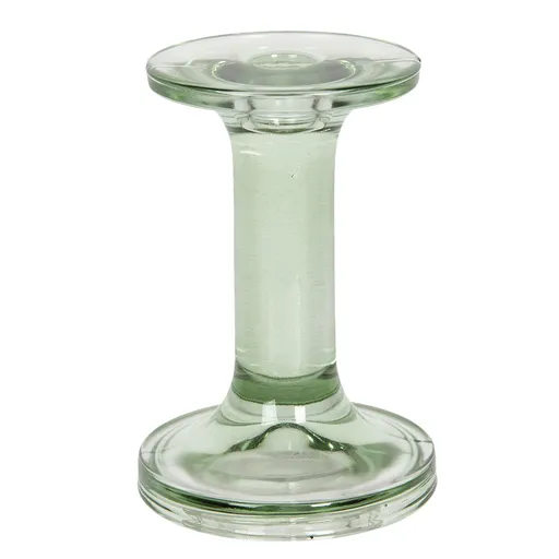 Zelený skleněný svícen Brinnes - Ø 9*13 cm 6GL2938GR
