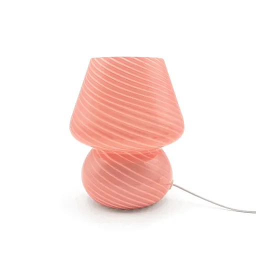 LED stolní lampička růžová