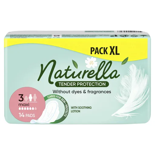 Naturella Dámské hygienické vložky Normal Plus Tender Protection Maxi 14 ks