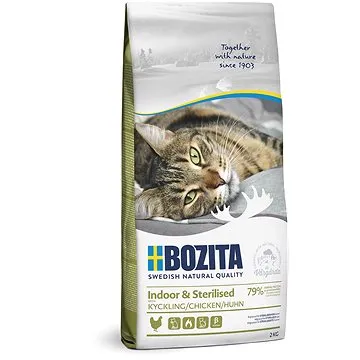 Bozita Adult Indoor&Sterilised Chicken 2kg (7311030317215)