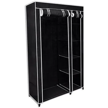 Skládací skříň černá 110 × 45 × 175 cm