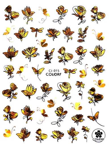 Samolepky na nehty BLACK