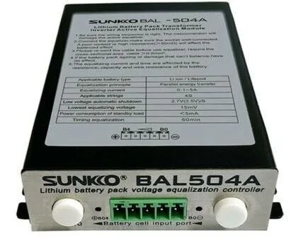 Balancér bateriový SUNKKO BAL-504A 4S 5A pro Li-Ion a LiFePO4 články