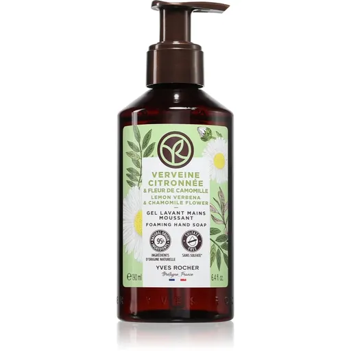 Yves Rocher Lemon Verbena & Chamomile Flower tekuté mýdlo na ruce vůně citronová verbena & květ heřmánku 190 ml