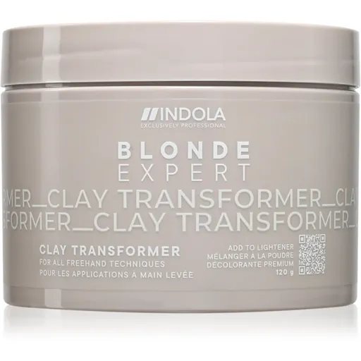 Indola Blond Expert Clay Transformer zesvětlující pudr pro blond vlasy 120 g
