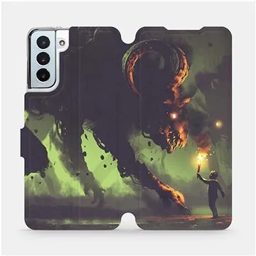 Flipové pouzdro na mobil Samsung Galaxy S21 Plus 5G - VA08P Příšera a kluk s pochodní (5903516618415)